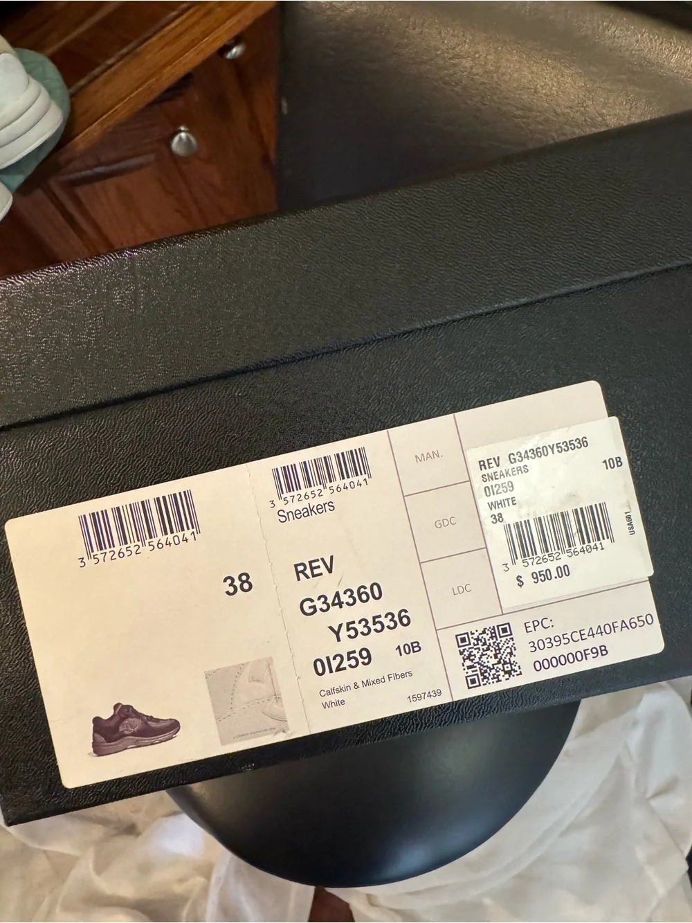 Authentic Chanel sneakers